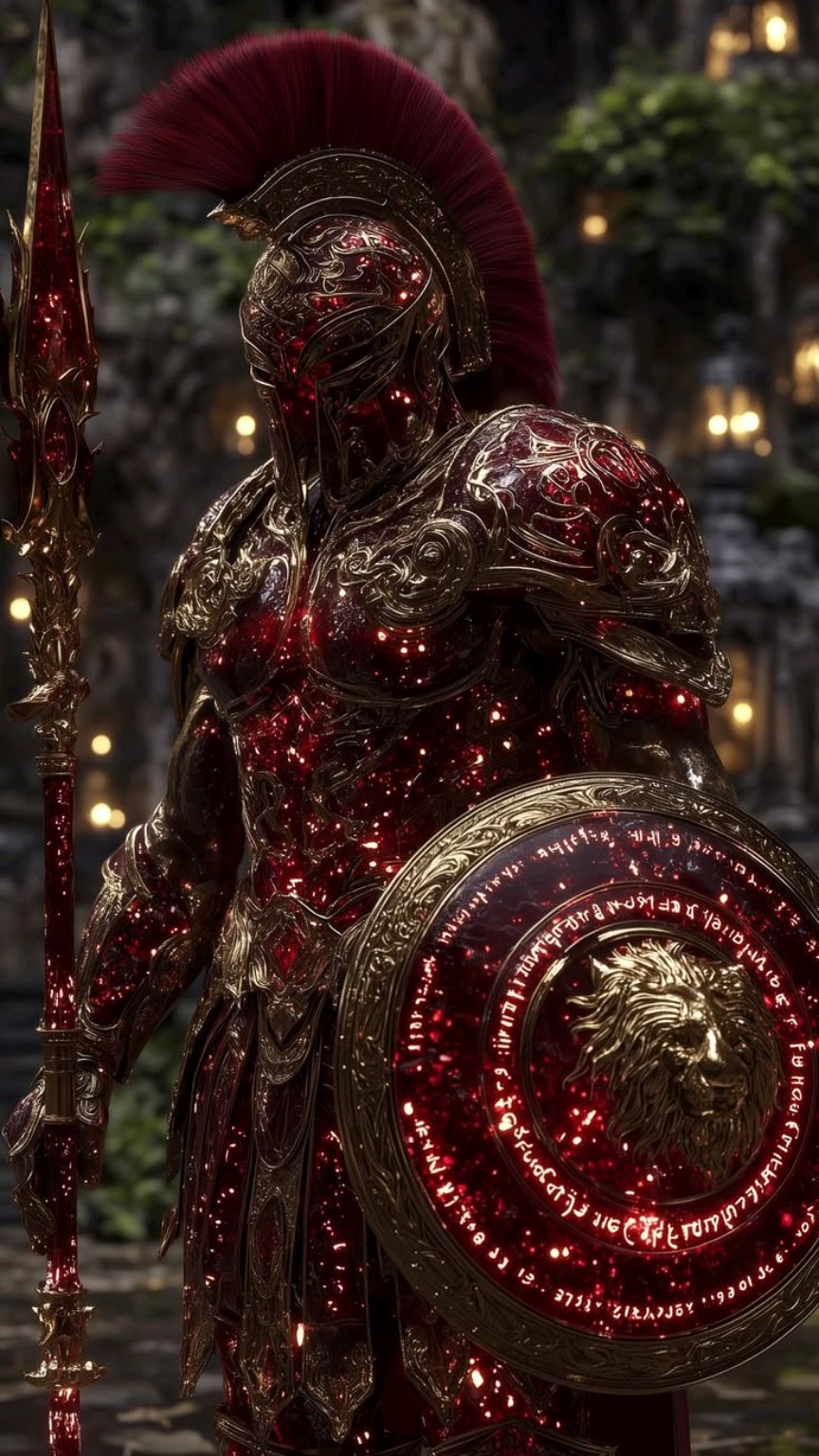 Ruby Lion Guardian