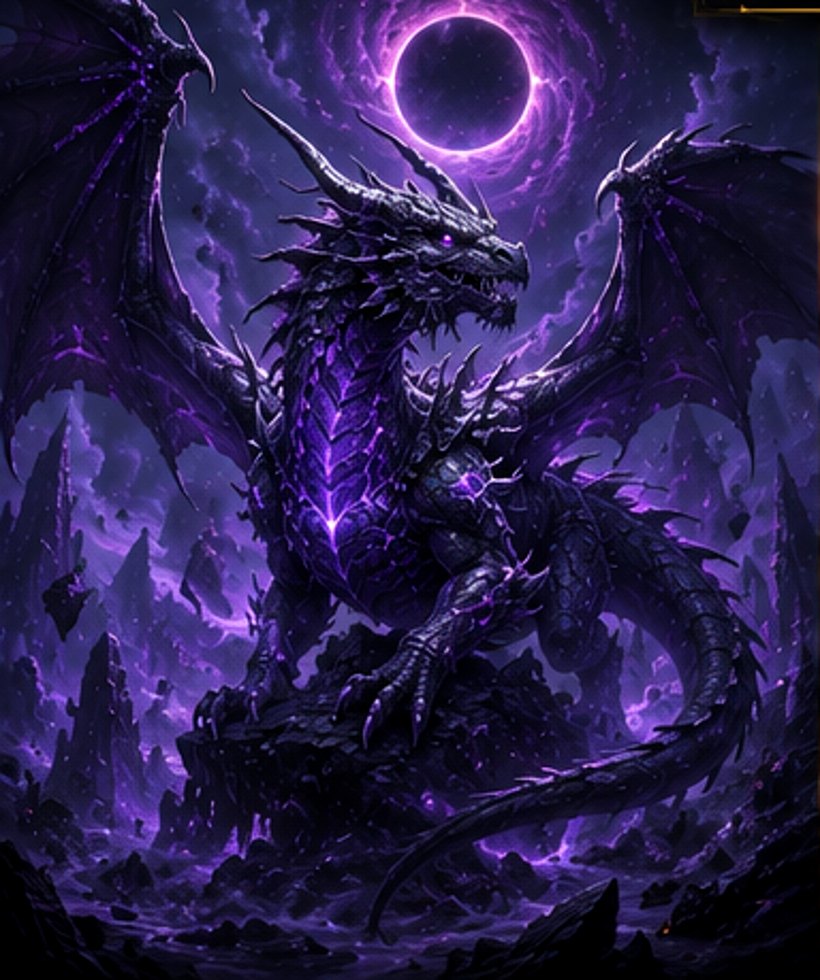 Noctryx, the Shadow Dragon of the Abyss