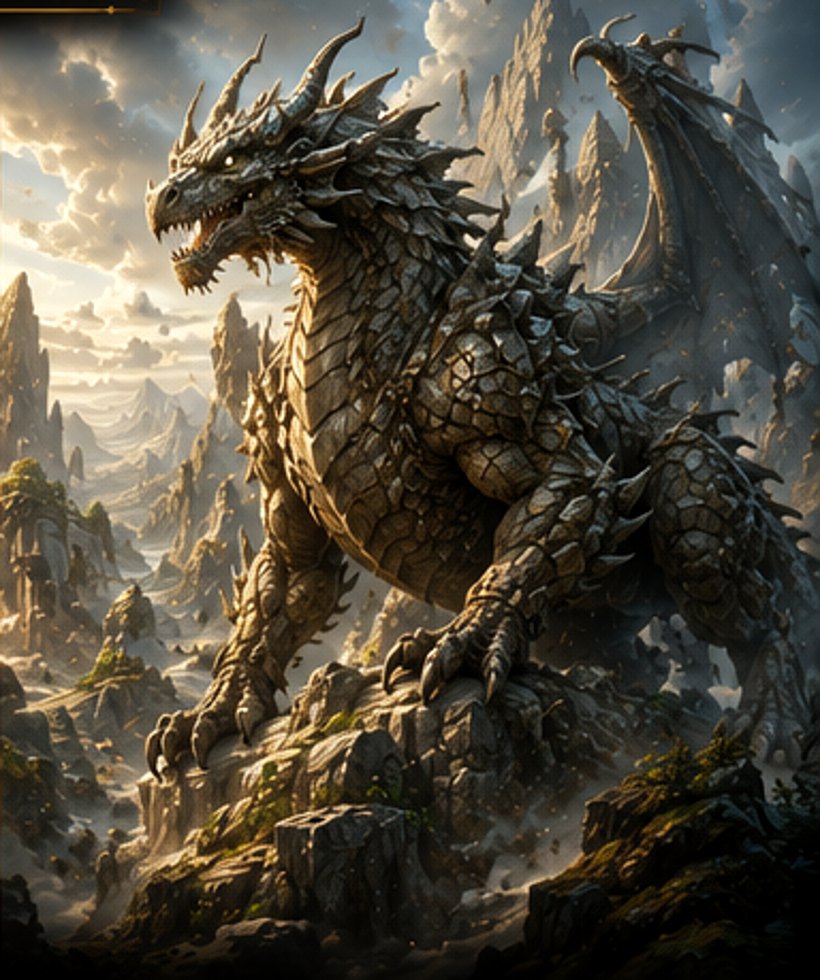 Titanclaw, the Mountain Dragon of Stone and Earth