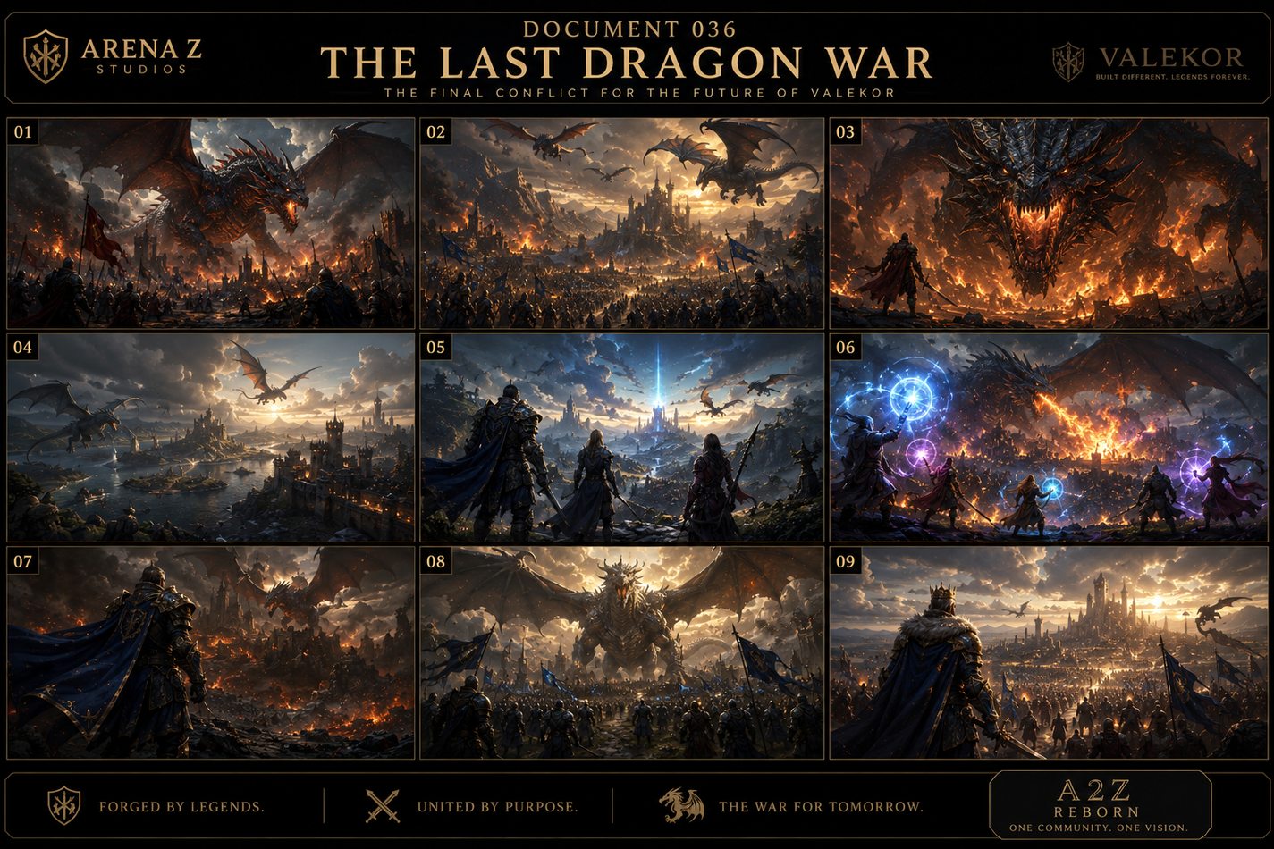 Armies facing the last dragon war