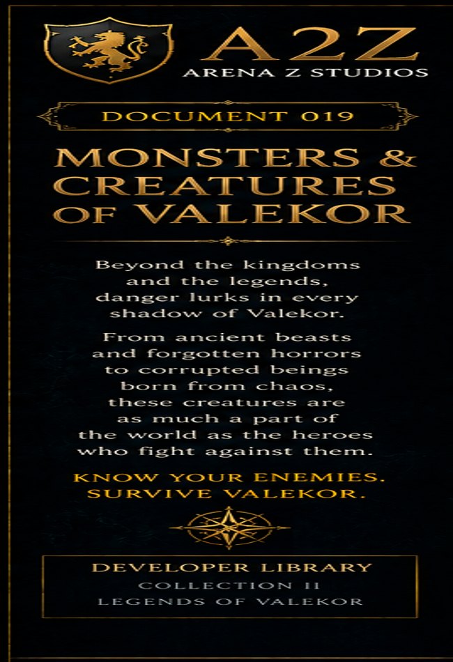 The bestiary of Valekor