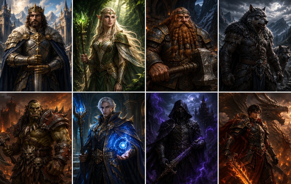 Legendary heroes of Valekor