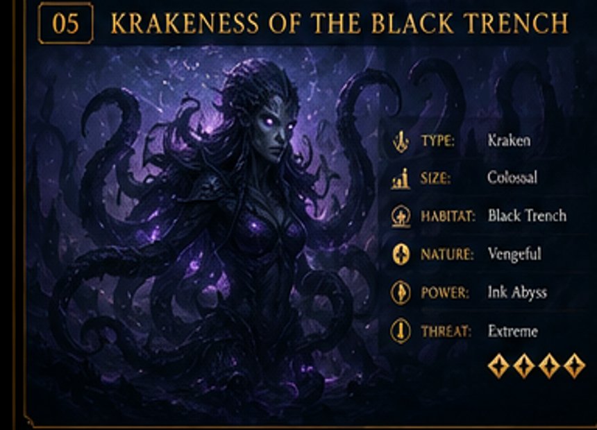 Krakeness of the Black Trench