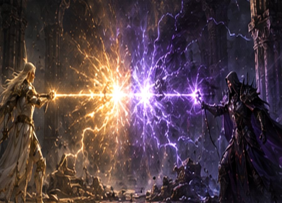 Duel of Radiance and Void