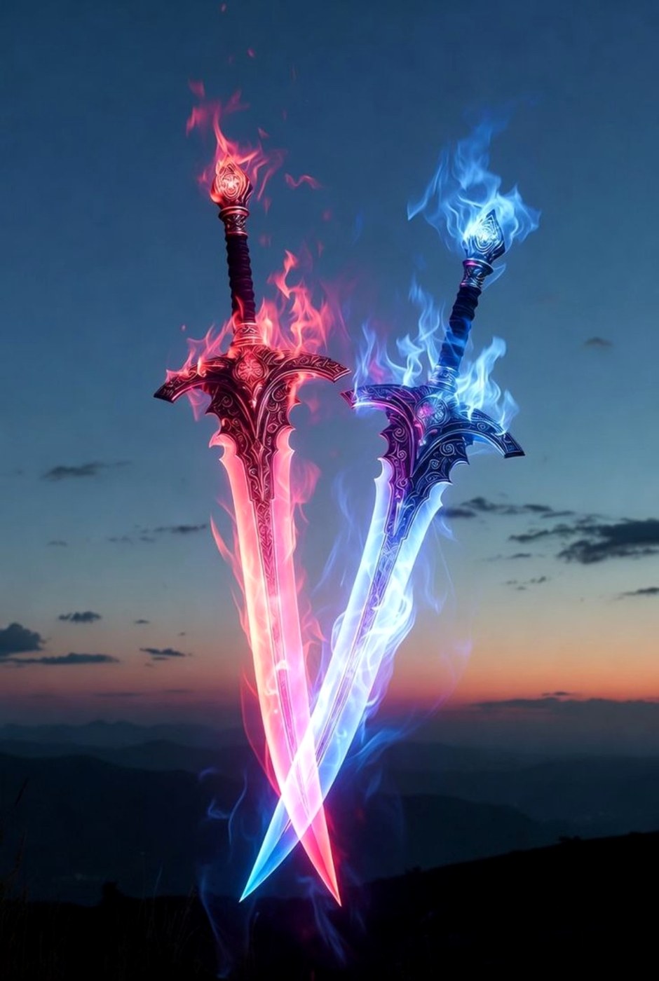 Twin Flame Blades