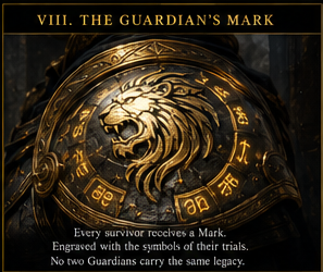 The Guardian's Mark engraved into celestial steel