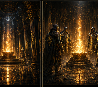 The underground Temple of Light built around the Eternal Flame