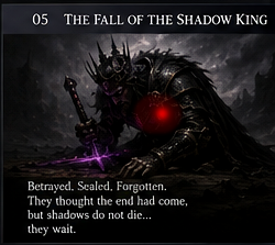 The defeated Shadow King being sealed beyond the living world