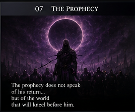 An ancient prophecy illuminated beneath a black eclipse