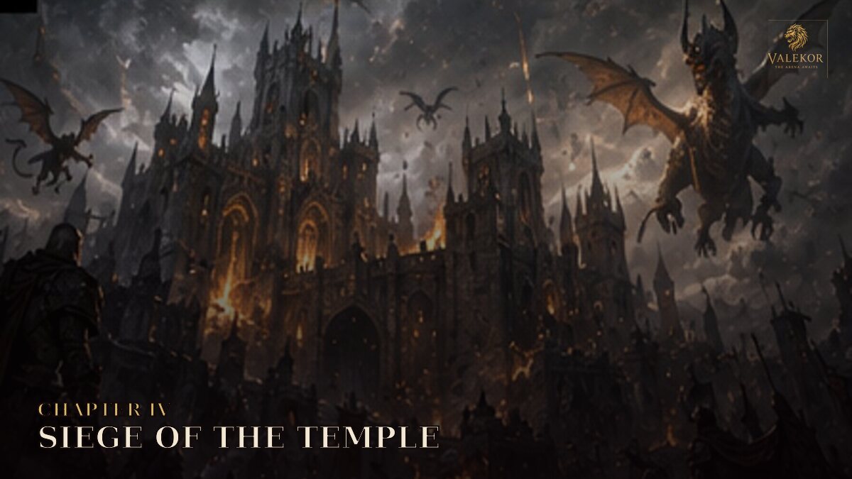 The Temple of Light falling under a shadow assault