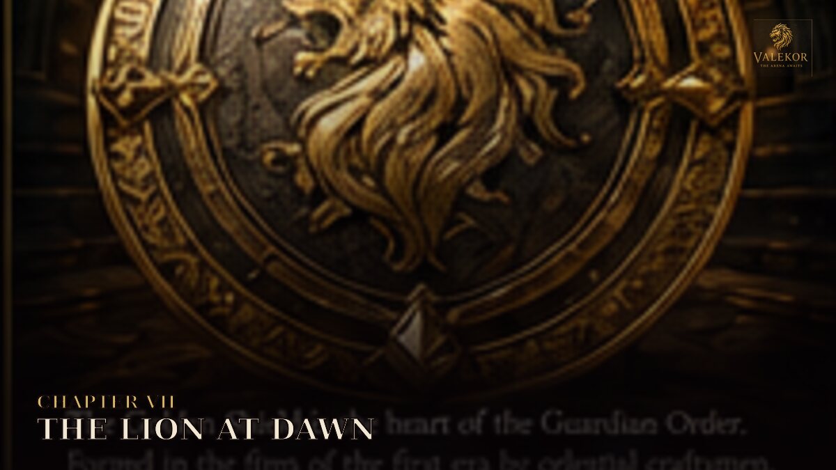 The Golden Shield raised by the Lion-Marked Guardian